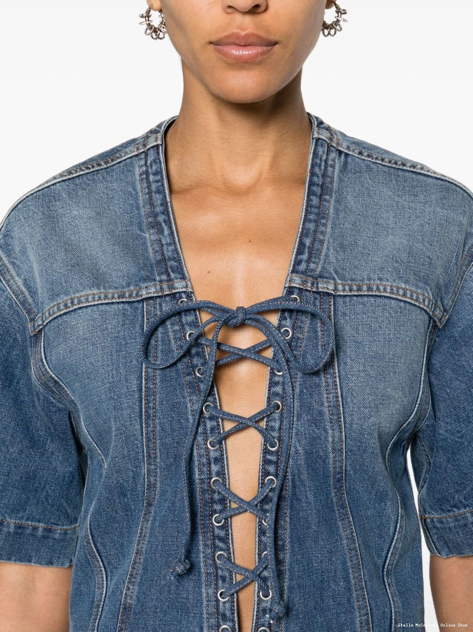 Cheap Stella McCartney Women denim dress mini panelled 0815